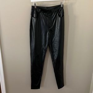 Shein leather skinny pants